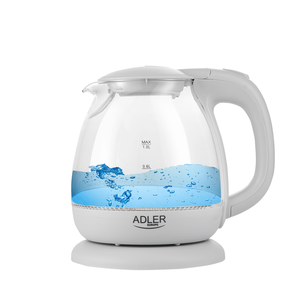 Adler AD 1283G 1100W Стъклена кана 1L Сива