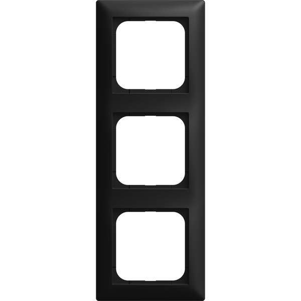BUSCH JAEGER BJ 1723-915 Abdeckrahmen 3-fach schwarz matt - Busch-balance® SI 2CKA001725A1570