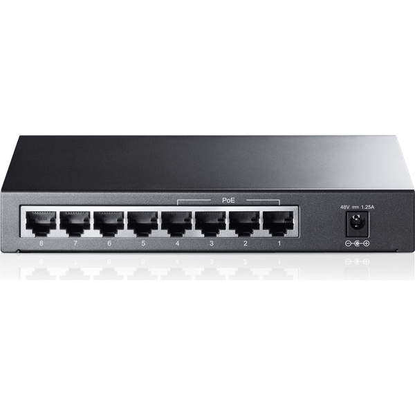 TP-Link TL-SF1008P Ikke administreret Fast Ethernet (10/100) Strøm over Ethernet (PoE) Sort