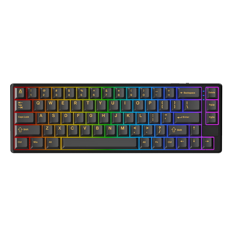 AVAX GM01 PRO 65% Brown Switch Mechanikus Wireless USB-C RGB Billentyűzet HUN - Fekete (5999574480903)