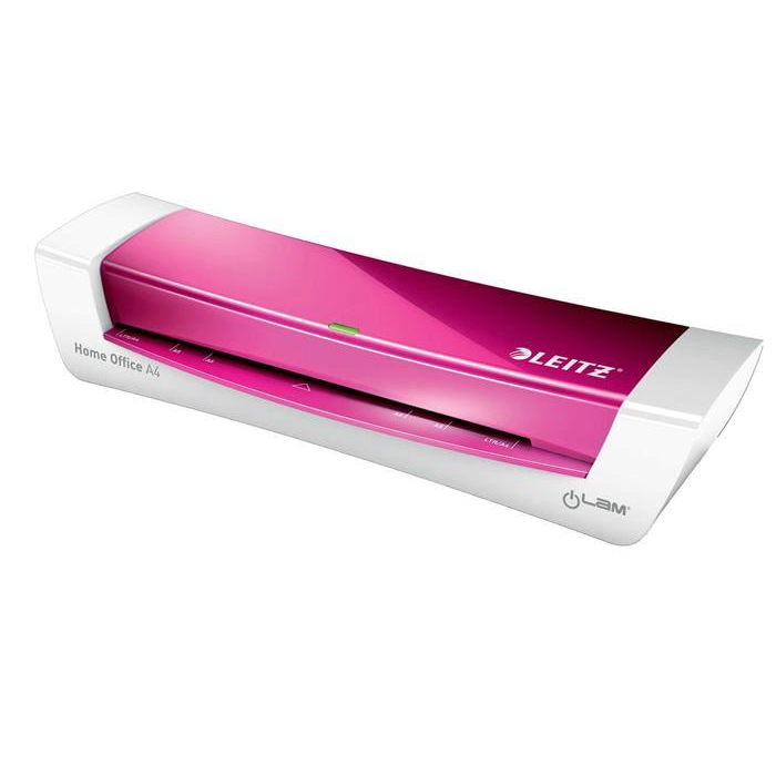Leitz iLAM Laminator Home Office A4 Meleg lamináló 310 mm/min Rózsaszín, Fehér (le73680023)