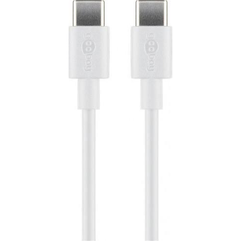 Goobay 66317 USB-C apa - USB-C apa 2.0 Adat és töltő kábel 1m - Fehér (JAB-4780426)
