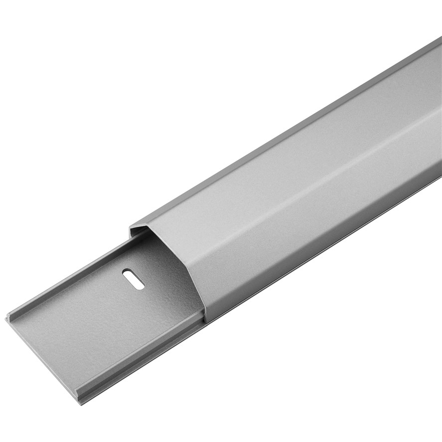 Goobay 90668 Félkör alakú alumínium kábelcsatorna 1.1m - Ezüst (90668)