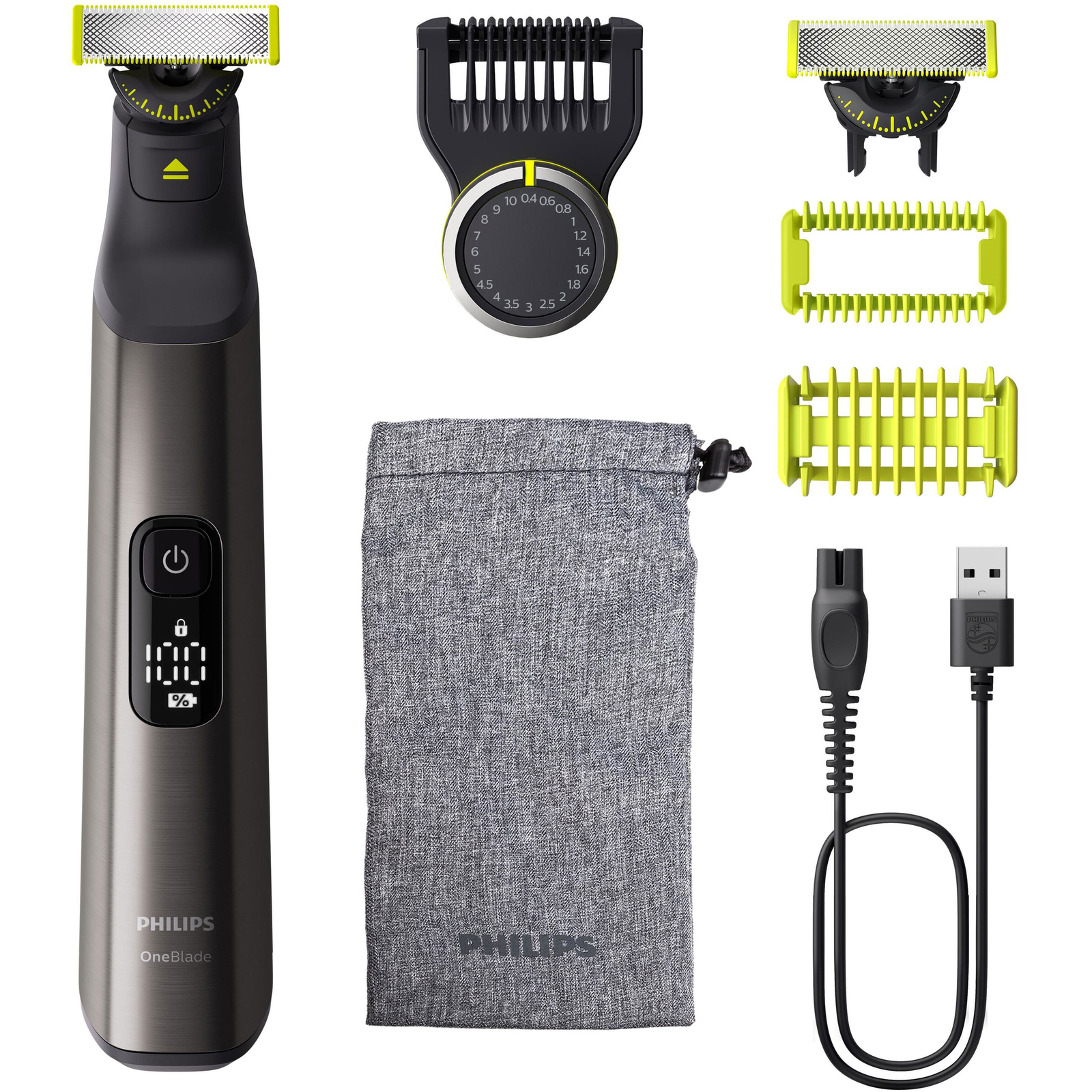Philips QP6652/61 zastrihávač fúzov Batérie 20 1 cm Suché a mokré holenie Chróm (QP6652/61)