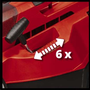 Masina electrica de tuns gazonul pe acumulator Einhell PXC RASARRO, cu 2 acumulatori inclusi Li-Ion 18V 4 Ah, incarcator rapid, latime taiere 38 cm, inaltime taiere 25-75 mm, sac 45l