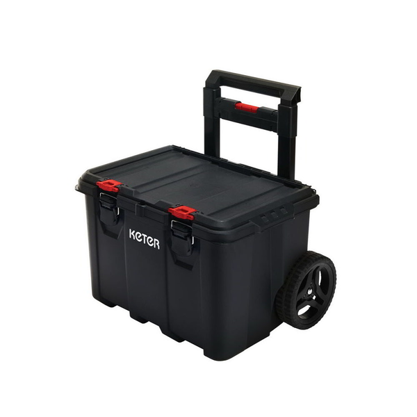 Кутия за инструменти Keter Stack'N'Roll, С колелца, Черен