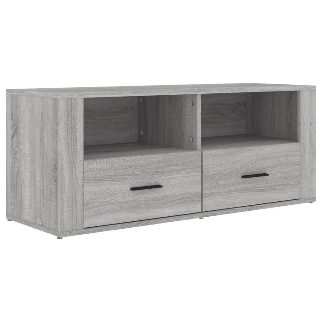 szürke sonoma színű szerelt fa TV-szekrény 100 x 35 x 40 cm (816814)