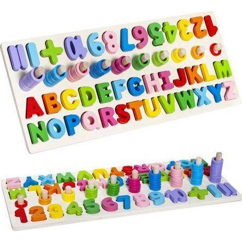 Fából Készült Ábécé És Számkirakó (5902802917003)