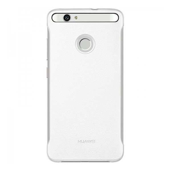 HUAWEI műanyag telefonvédő (bőr hatású) FEHÉR [Huawei Nova] (51991764)