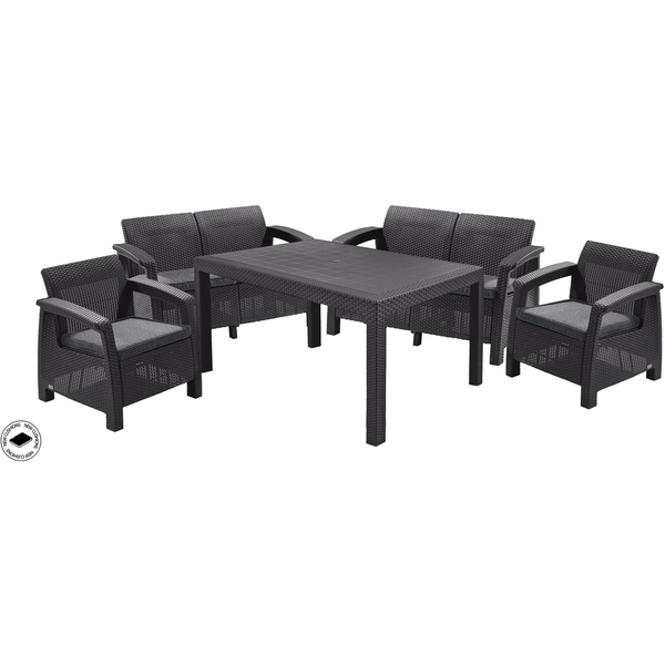 KETER CORFU FIESTA Kerti bútor garnitúra, grafit