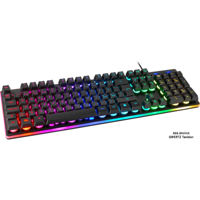 Deltaco DK220 Gaming Tastatur Membran RGB schwarz