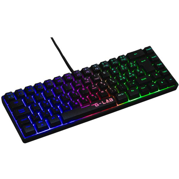 The G-Lab Gamer Billentyűzet - KEYZ HYDROGEN HU (RGB LED, TKL, USB, fekete, magyar) (KEYZ-HYDROGEN/HU) (KEYZ-HYDROGEN/HU)