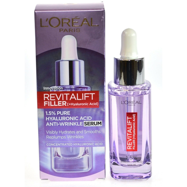 L'Oreal Paris, Revitalift Filler, Anti Aging, Day & Night, Serum, Face, 30 ml For Women