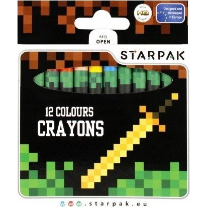 Pixel Game 12 Színű Zsírkréta - Kétféle (ET821345/ALL)