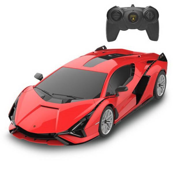 CAR WITH REMOTE CONTROL LAMBORGHINI SIAN RED WITH SCALE 1 TO 24