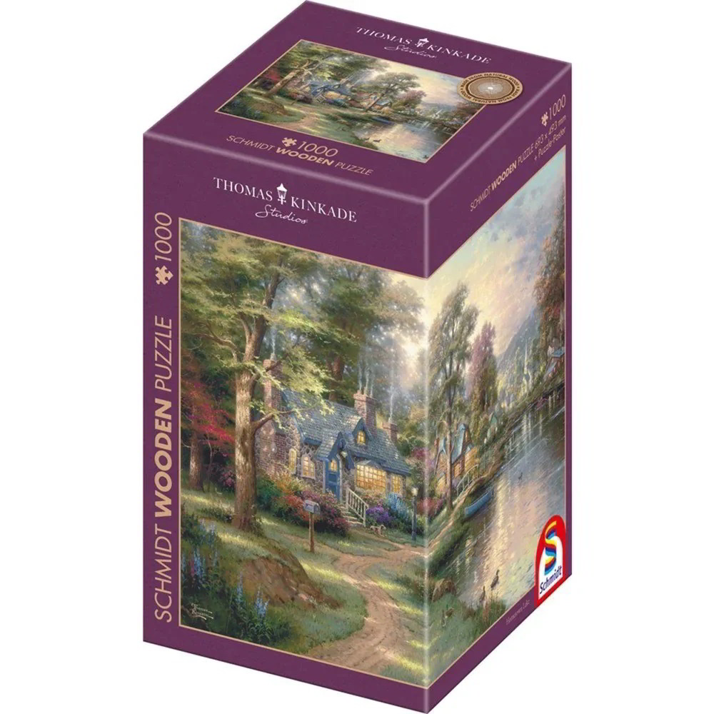 Schmidt PQ Puzzle THOMAS KINKADE Mestečko pri rieke (drevené) 1000 (59800)