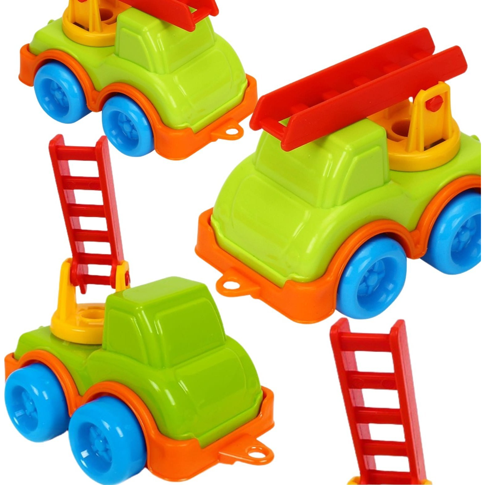 Műanyag Létrás Teherautó - Zöld, 11 cm (MIK-TEH5231-0)