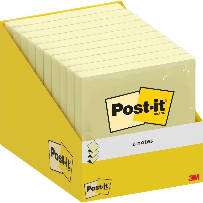 3M Post-it Super Sticky R330-CY öntapadós Z-jegyzettömb 76x76mm kanárisárga 100lap (7100317838) (3M7100317838)