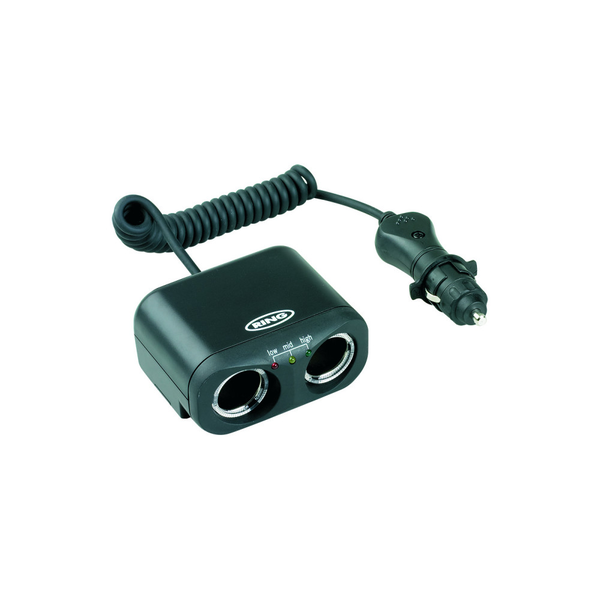 Ring , Szivargyújtó elosztó 2-es, Teszter funkcióval, 12V (70RMS2)