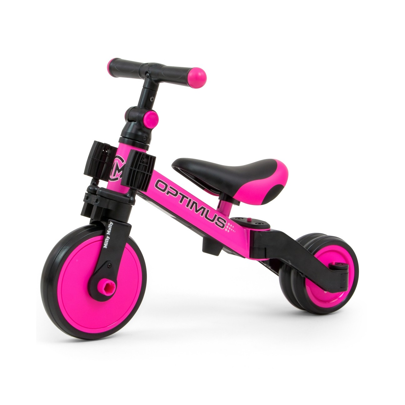 Milly Mally Optimus Pink 3az 1-ben Tricikli - Rózsaszín (25085)