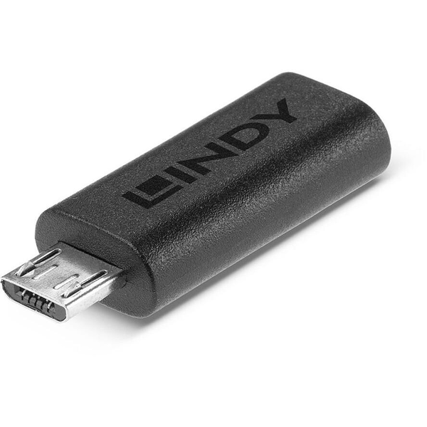 Lindy 41903 kabel kønsskifter USB Type C USB Type Micro-B Sort