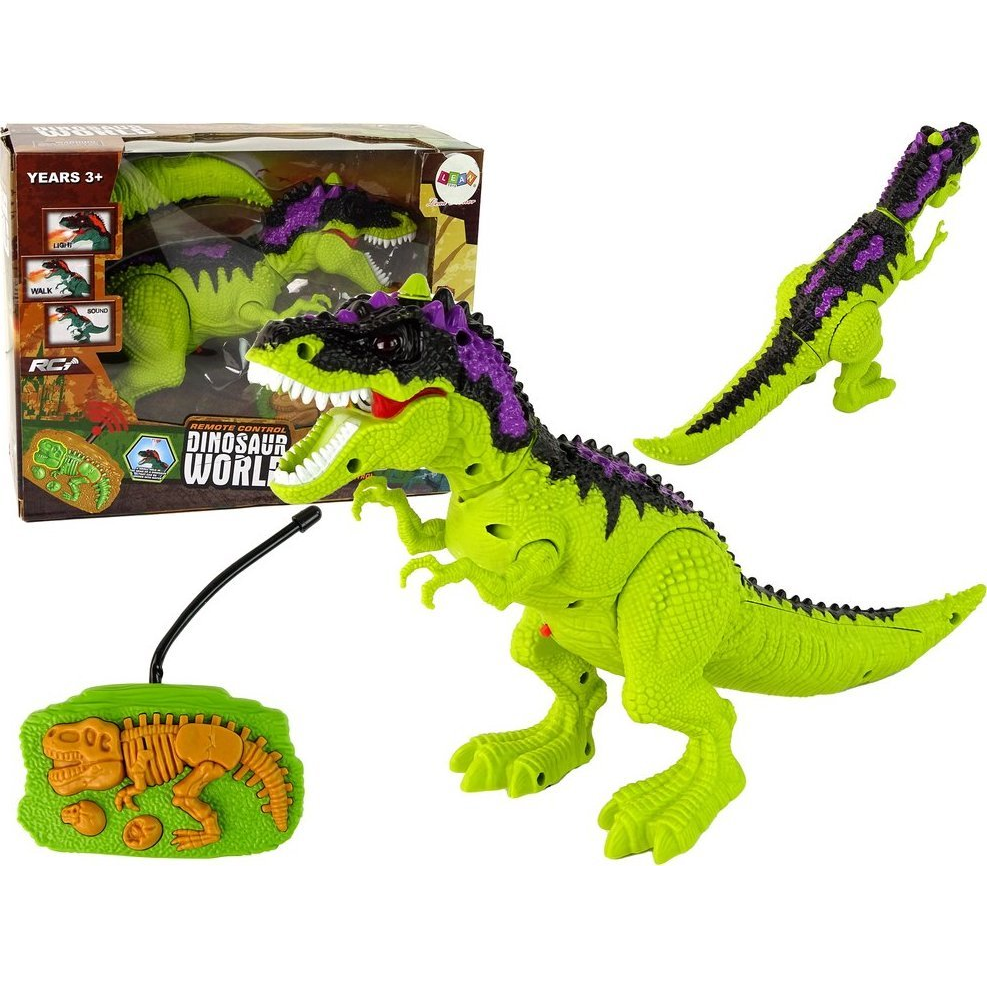 Távirányítós Dinoszaurusz - Fények és Hanghatásokkal, Zöld (15973)