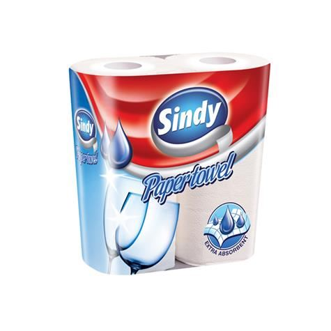 Sindy háztartási papírtörlő 2 rétegű, 2 tekercses (KKC2002017) (KKC2002017)
