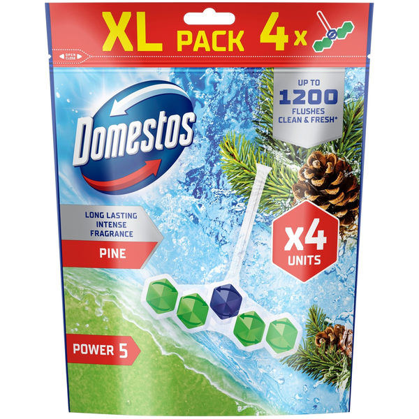 Domestos Power 5 XL Pine WC blok závěsný 4x50 g