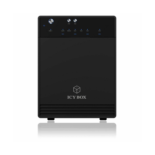 ICY BOX IB-3740-C31 HDD/SSD kabinet Sort 2.5/3.5"
