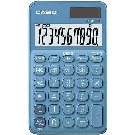 Casio SL-310UC-BU zsebszámológép, kék (SL-310UC-BU)