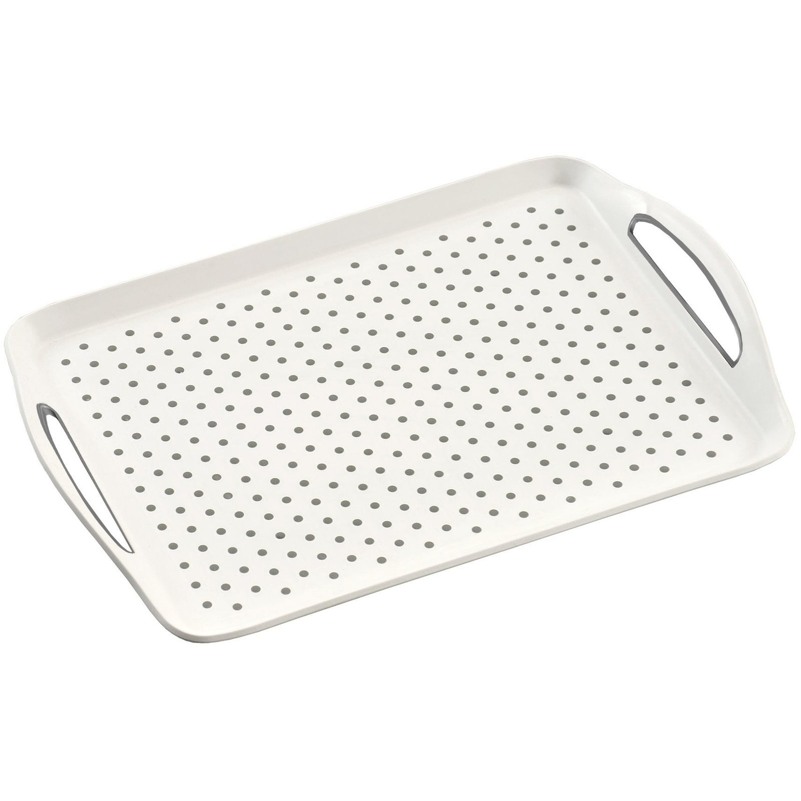 Kesper Műanyag, csúszásmentes fehér tálalótálca 45,5 x 32 cm (77200)