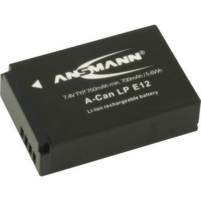 LP-E12 Canon kamera akku 7,4V 750 mAh, Ansmann