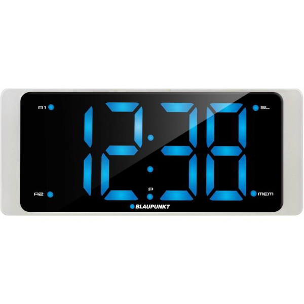 Радио с часовник Blaupunkt CR16WH, FM радио, Dual Alarm, USB, Бял