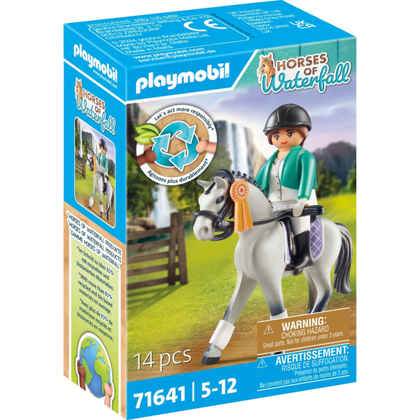 Playmobil 71641 Horses of Waterfall - Női versenylovas
