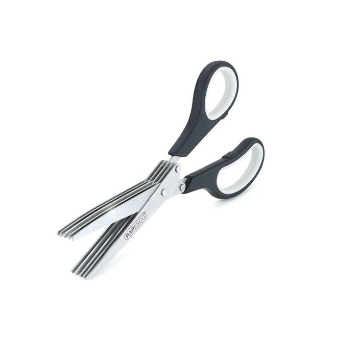 Rapesco 20cm 5 pengés konyhai olló - Fekete (1599)