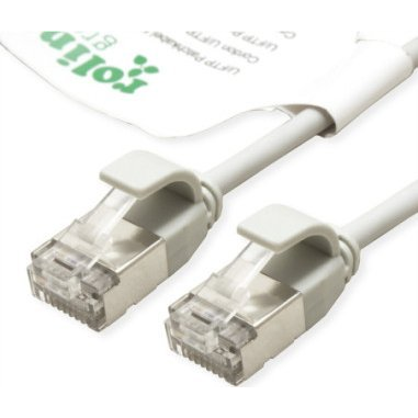 Patchcord Roline U/FTP 6a RJ45 / RJ45 1,5 m šedý
