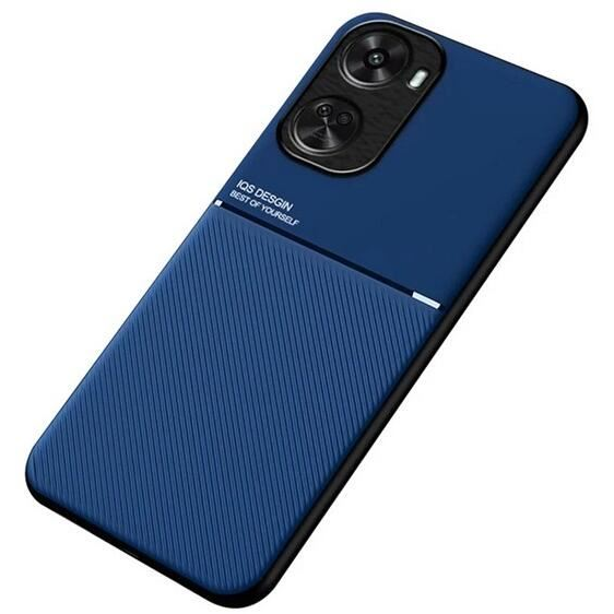 Gigapack Huawei Nova 12 SE 4G mágneses, bőr hatású, csíkos mintás tok sötétkék (GP-158212) (GP-158212)