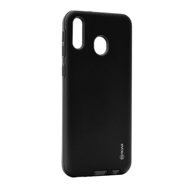 ROAR RICO ARMOR szilikon telefonvédő (közepesen ütésálló, műanyag hátlap, matt) FEKETE [Samsung Galaxy M20 (SM-M205F)] (5996457895076)