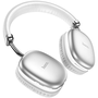 Hoco W35, Bluetooth стерео слушалки, v5.3, микрофон, 3,5 mm, функционален бутон, контрол на силата на звука, TF четец на карти, сгъваеми, телескопична лента за глава, сребрист (RS133944)