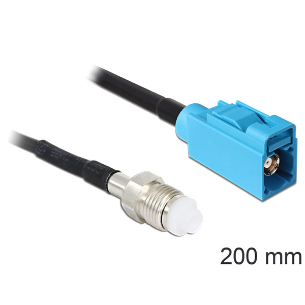 DELOCK HF Kabel FME -> FAKRA Z Bu/Bu 0.20m