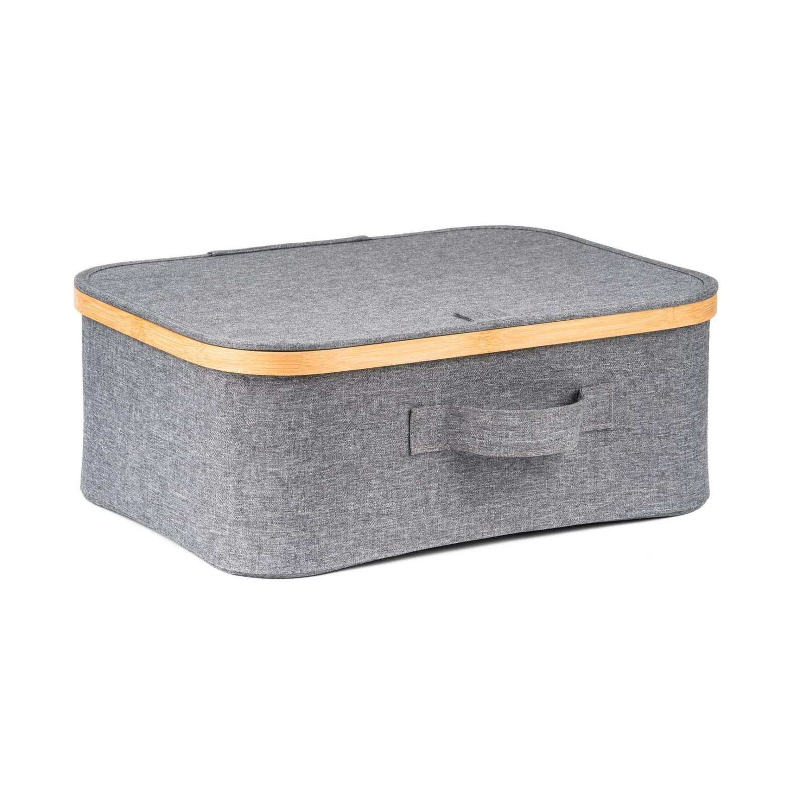 G21 40×30×15 cm bambusz, fedéllel, szürke (UBG21BAM003-1G)