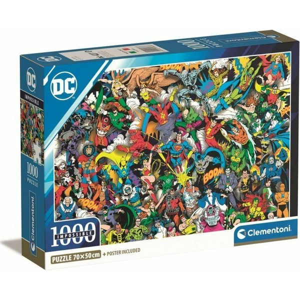 Clementoni DC Comics Impossible Пъзел 1000 броя Комикс