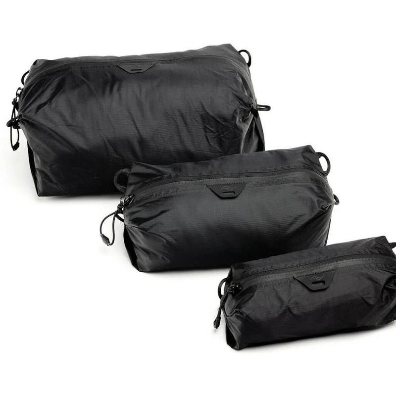 Peak Design Ultralight Packing Cube - BUNDLE - XXS-XS-S - Black (BUP-B3-BK-1)