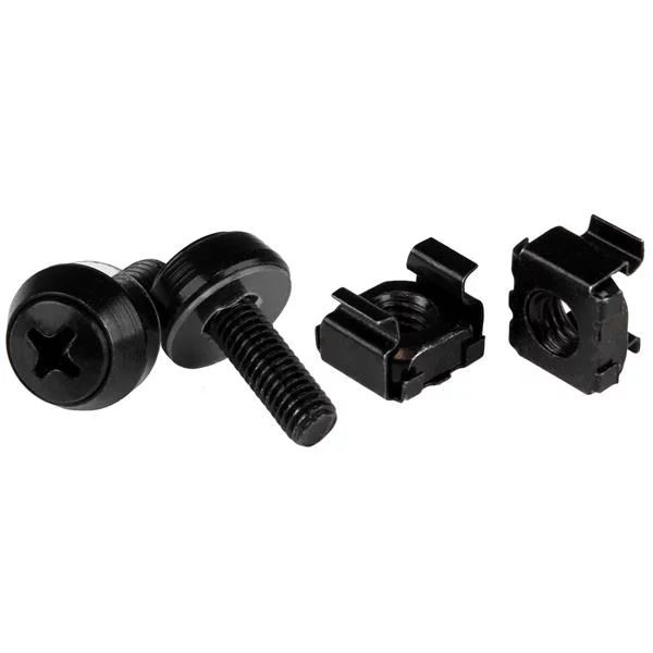 Startech.com M5 x 12mm Screws and Cage Nuts csavar és anya 50db fekete (CABSCREWM5B) (CABSCREWM5B)
