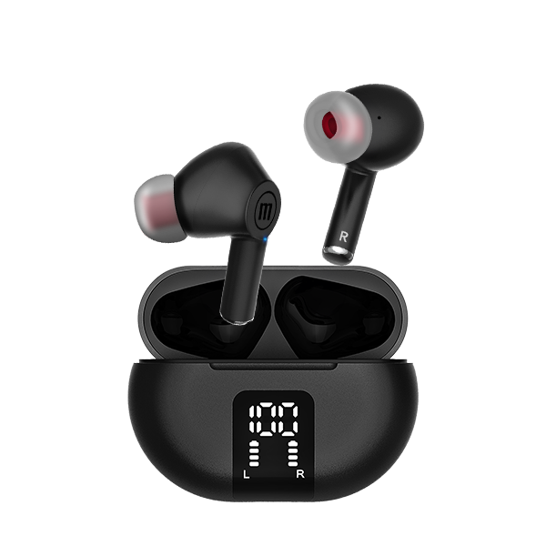 MAXELL Fülhallgató MAXPODS, tws, ANC (aktív zajszűrés), ENC, fekete (348596)