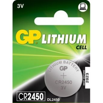 Pack De 5 Pilas Litio De Boton Cr2450 3v Gp Batteries