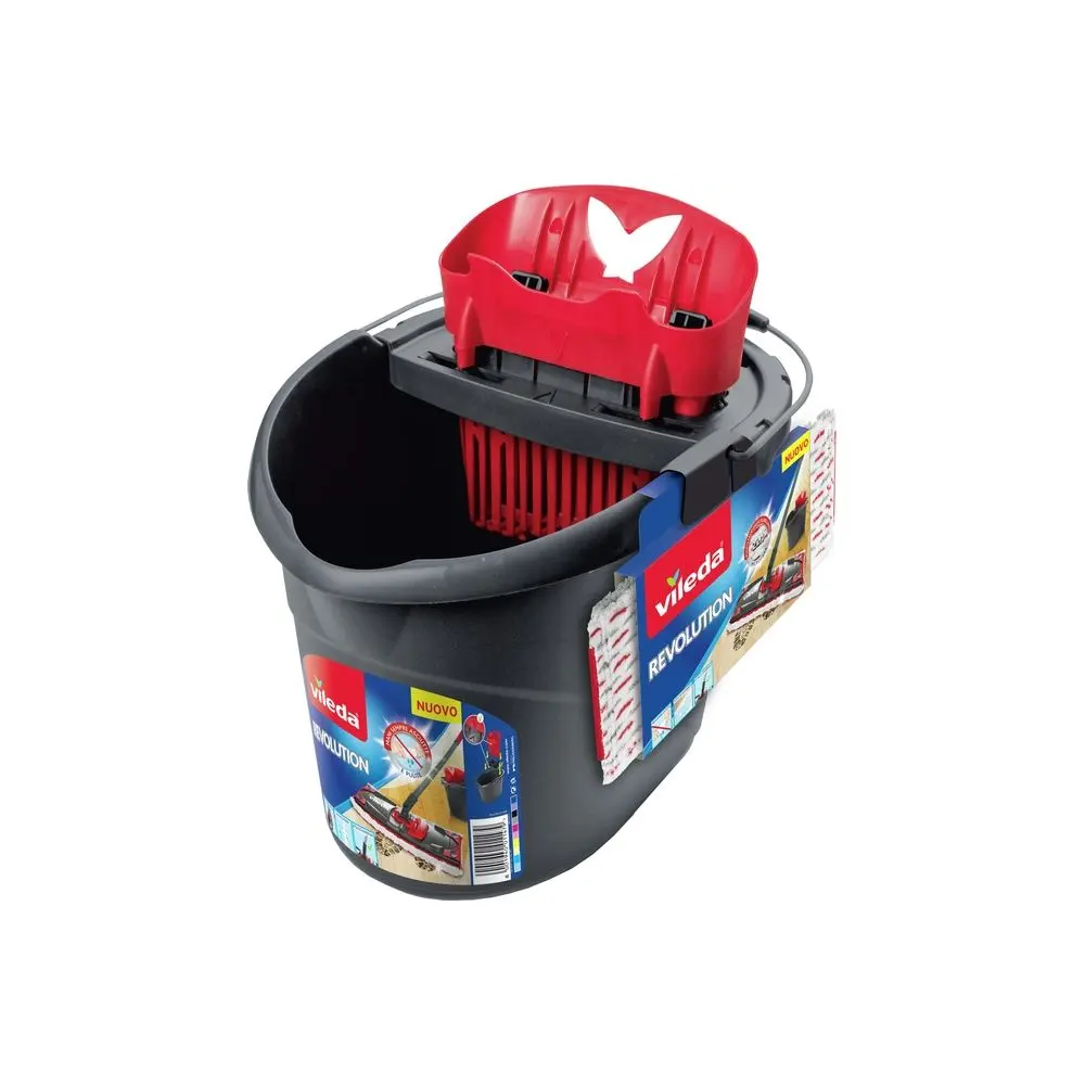 Vileda SuperMocio Revolution Felmosó készlet - Fekete/Piros (170764)