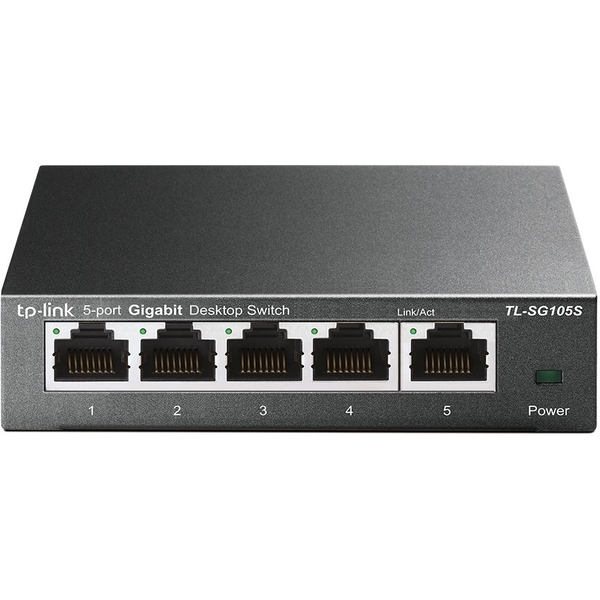 TP-Link TL-SG105S Ikke administreret Gigabit Ethernet (10/100/1000) Sort