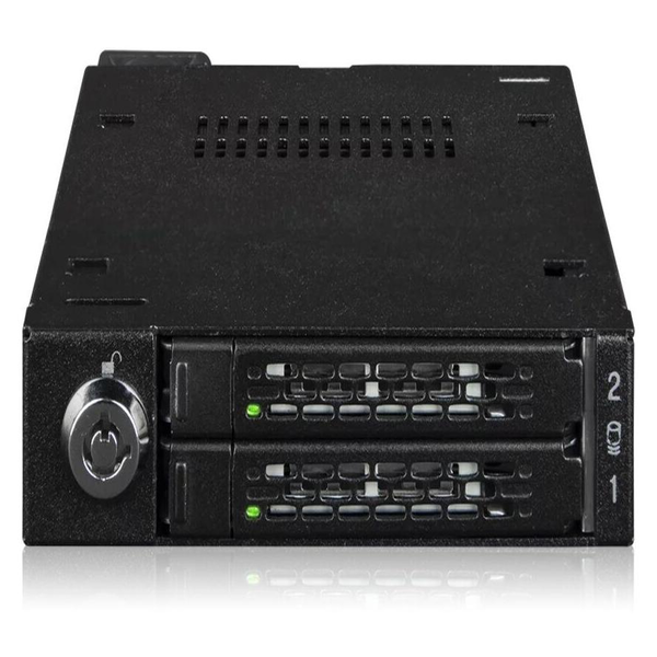 Einbaurahmen IcyDock  2x6,3cm U.2/U.3 NVMe 3,5" SSD sw