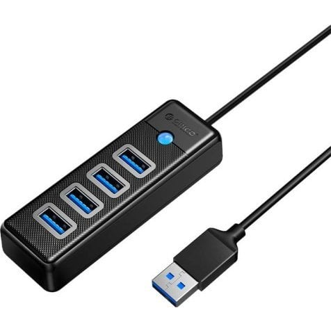Orico Hub USB to 4x USB 3.0, 5 Gbps, 0.15m (Black) (PW4U-U3-015-BK-EP-IP)